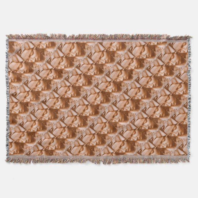 Glory To Mary Throw Blanket (Front)