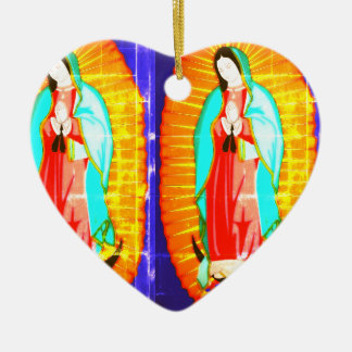 Glory To Our Lady Of Guadalupe Ceramic Ornament