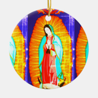 Glory To Our Lady Of Guadalupe Ceramic Tree Decoration