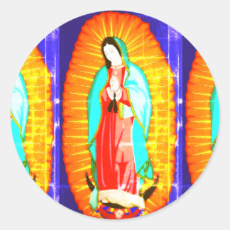Glory To Our Lady Of Guadalupe Classic Round Sticker