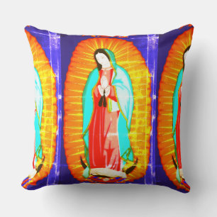 Glory To Our Lady Of Guadalupe  Cushion