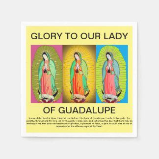glory to our lady of guadalupe napkin