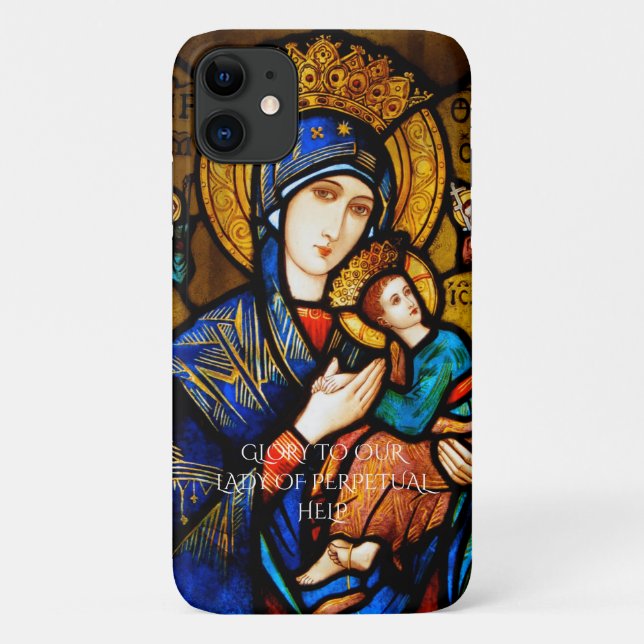 glory to our lady of perpetual help Case-Mate iPhone case (Back)