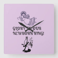 Glory To Our Newborn King Angel Playing Horn