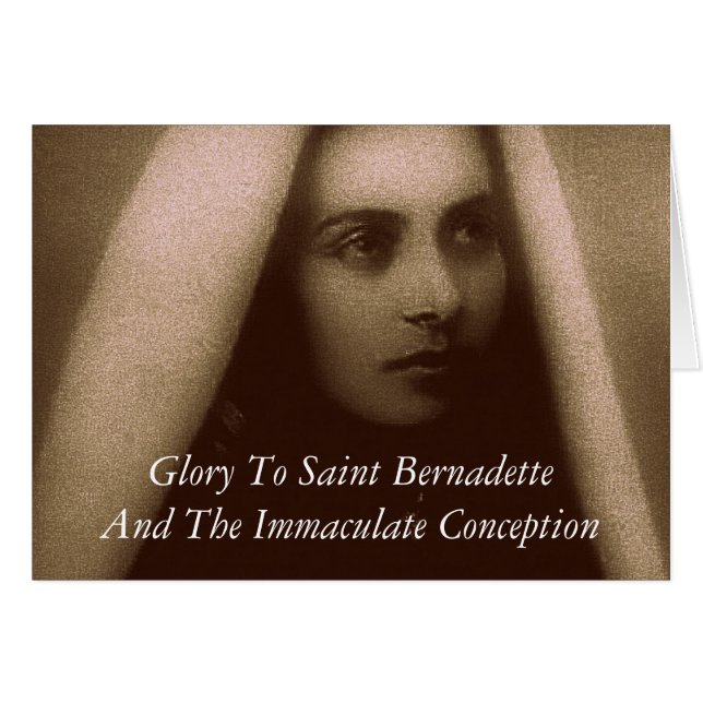 Glory To Saint Bernadette (Front Horizontal)