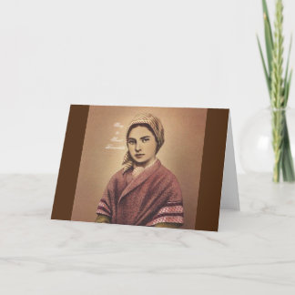 Glory to Saint Bernadette Card
