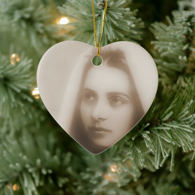 Glory to Saint Bernadette Ceramic Tree Decoration (Tree)