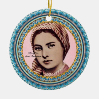 Glory To Saint Bernadette Ceramic Tree Decoration