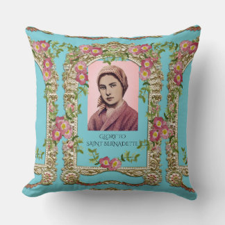 GLORY TO SAINT BERNADETTE CUSHION
