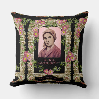 GLORY TO SAINT BERNADETTE CUSHION