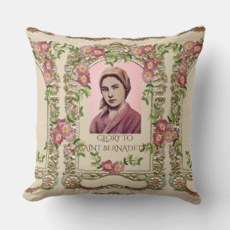 GLORY TO SAINT BERNADETTE CUSHION