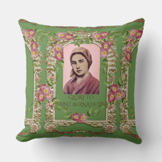 GLORY TO SAINT BERNADETTE CUSHION