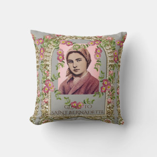 GLORY TO SAINT BERNADETTE CUSHION