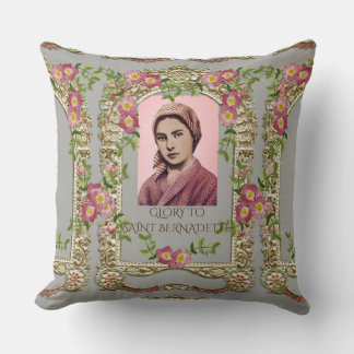 GLORY TO SAINT BERNADETTE CUSHION