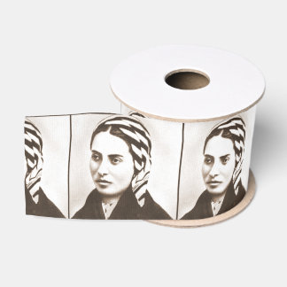 glory to saint bernadette grosgrain ribbon