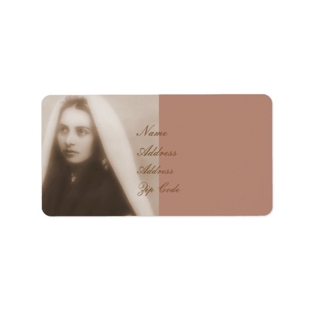 glory to saint bernadette label (Front)