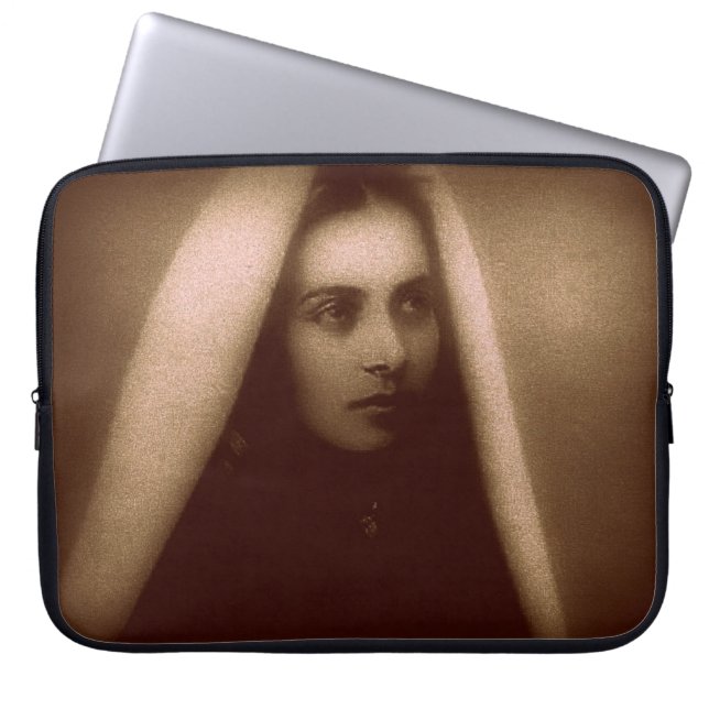 Glory To Saint Bernadette Laptop Sleeve (Front)