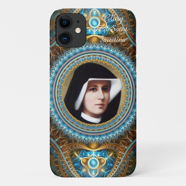 Glory To Saint Faustina Case-Mate iPhone Case (Back)