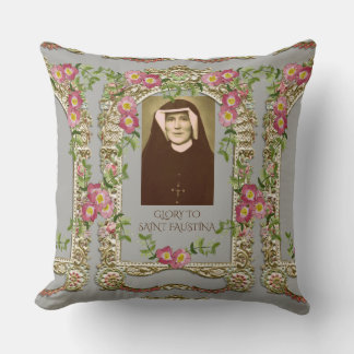 GLORY TO SAINT FAUSTINA CUSHION