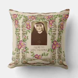 GLORY TO SAINT FAUSTINA CUSHION
