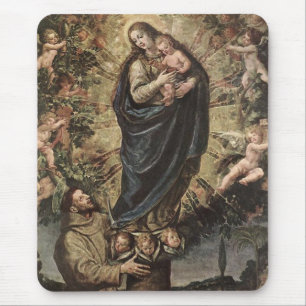 GLORY TO SAINT FRANCIS MOUSE MAT