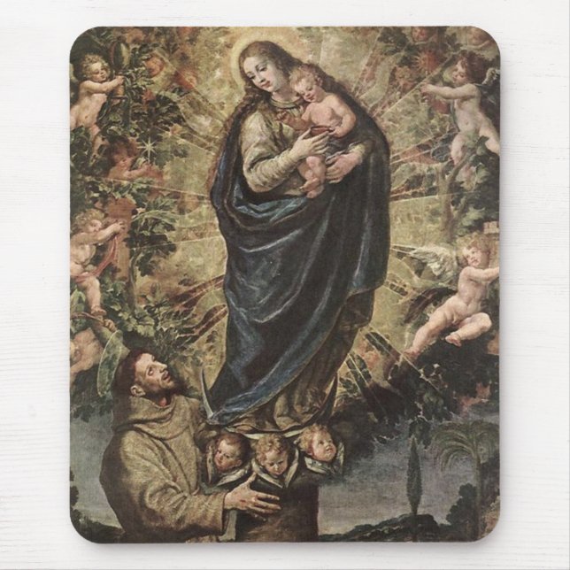 GLORY TO SAINT FRANCIS MOUSE MAT (Front)