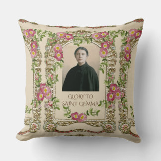 GLORY TO SAINT GEMMA GALGANI CUSHION
