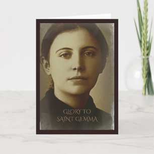 Glory To Saint Gemma Galgani Holiday Card