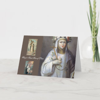 glory to saint rose of lima card