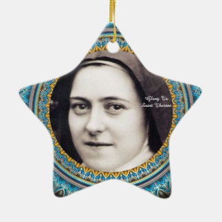 Glory To Saint Therese Ceramic Tree Decoration