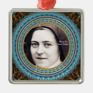 Glory To Saint Therese Metal Tree Decoration