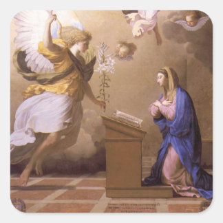 GLORY TO THE ANNUNCIATION SQUARE STICKER