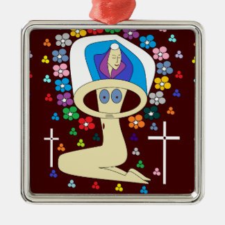 GLORY TO THE BLESSED VIRGIN MARY METAL TREE DECORATION