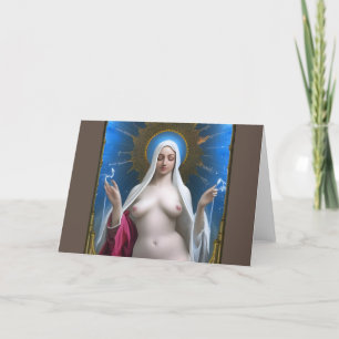 Glory To The Divine Breast of Mary Thank You Card