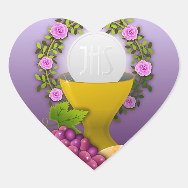 GLORY TO THE EUCHARIST HEART STICKER (Front)
