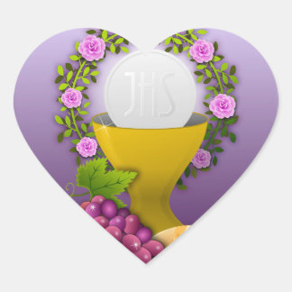 GLORY TO THE EUCHARIST HEART STICKER