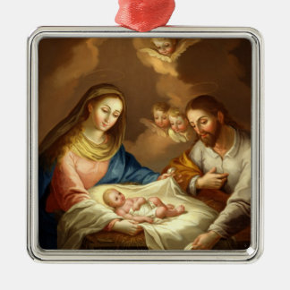 GLORY TO THE HOLY FAMILY METAL TREE DECORATION