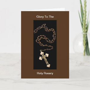 Glory To The Holy Rosary Card