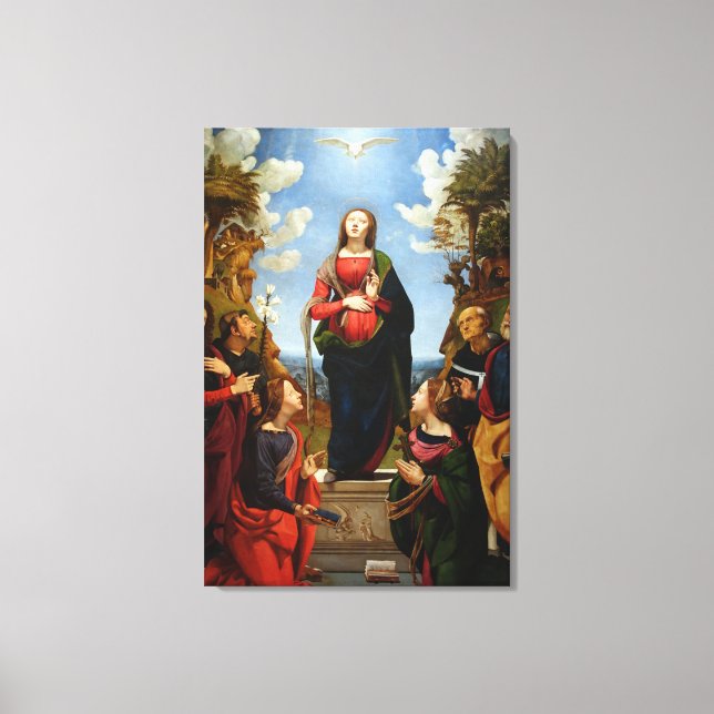 GLORY TO THE IMMACULATE CONCEPTION   CANVAS PRINT (Front)