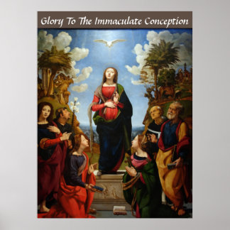 GLORY TO THE IMMACULATE CONCEPTION POSTER