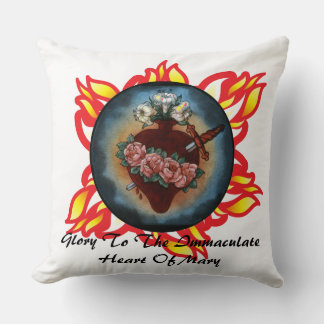 Glory To The Immaculate Heart Of Mary Cushion