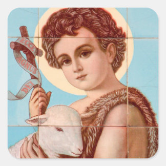 GLORY TO THE LAMB CLASSIC ROUND STICKER