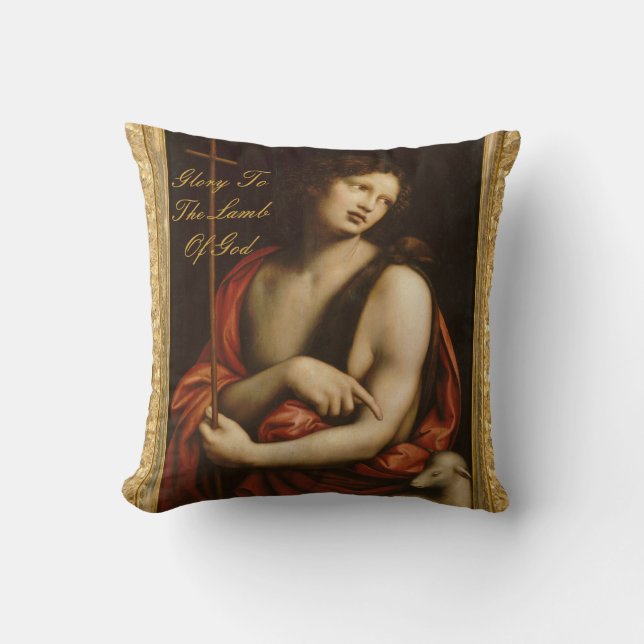 glory to the lamb of god cushion (Front)