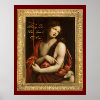 glory to the lamb of god (large 40x50) poster