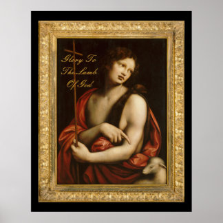 glory to the lamb of god (large 40x50) poster