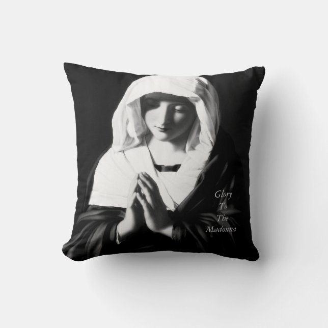 Glory To The Madonna Cushion (Front)
