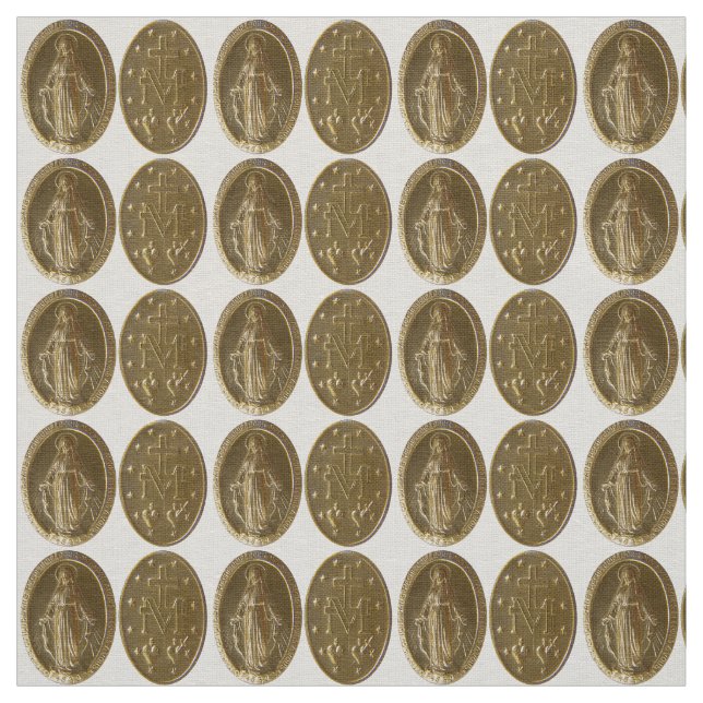 glory to the miraculous medal fabric (Swatch)