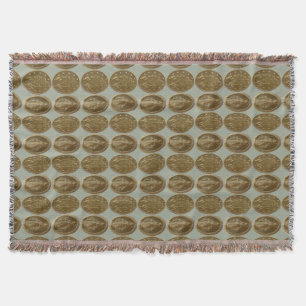 glory to the miraculous medal throw blanket