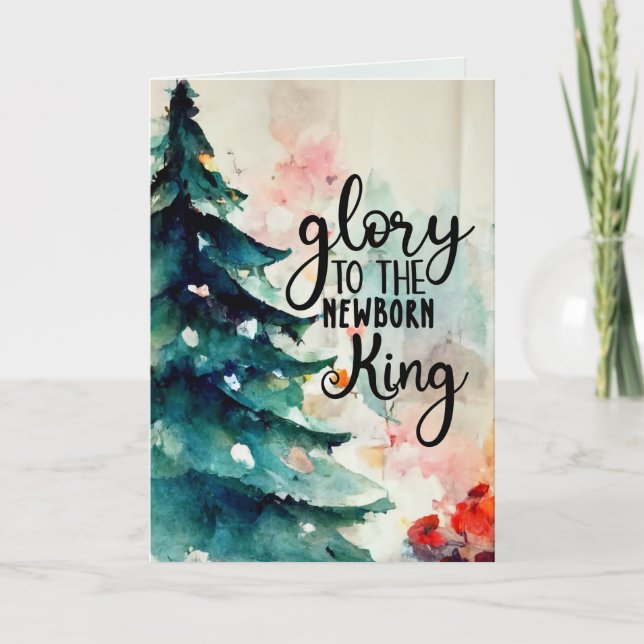 Glory to the Newborn King Christmas Carol Holiday (Front)