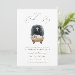 Glory to the Newborn King Christmas Invitation